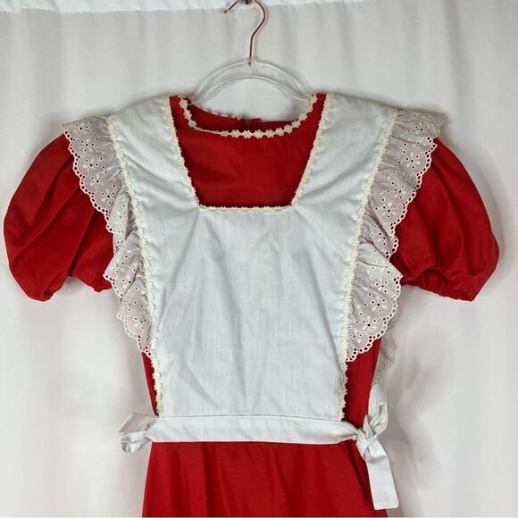 Kate Schorer Originals | Vintage Red White Square Dance Dress M - Picture 2 of 7